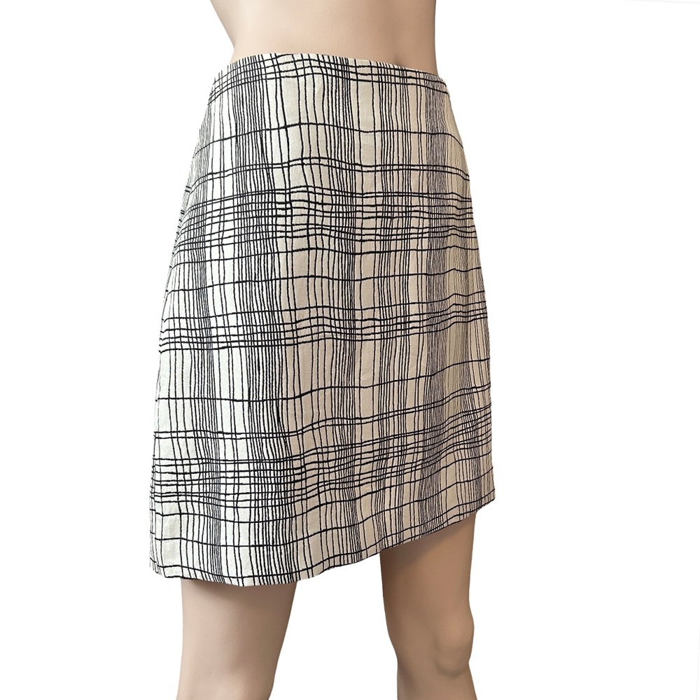 Ann Taylor LOFT String Theory Plaid Windowpane Mini Skirt A-Line Rare NWT - Picture 5 of 13